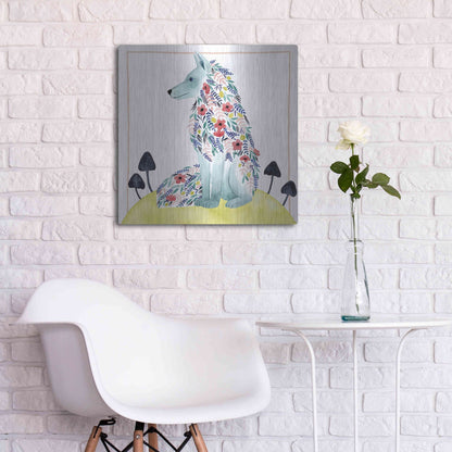 Luxe Metal Art 'Friends of Clementine III' by Grace Popp, Metal Wall Art,24x24