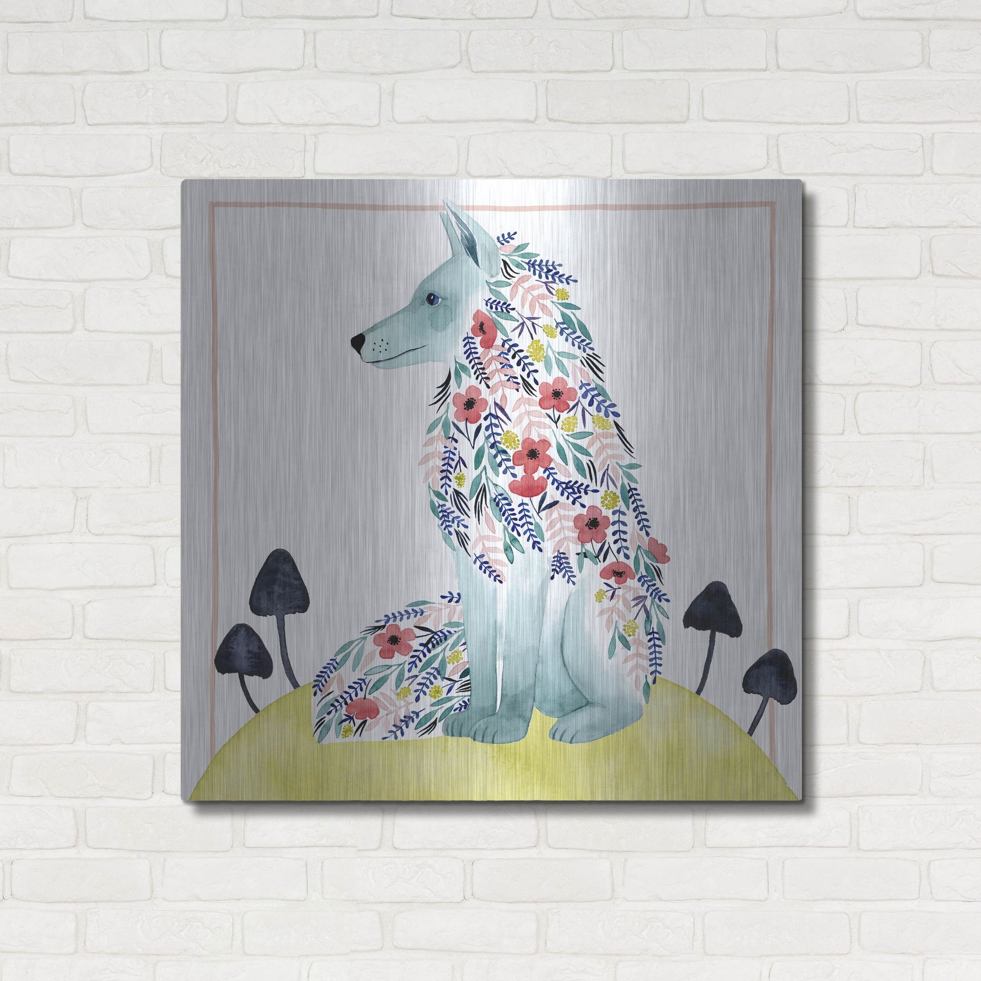Luxe Metal Art 'Friends of Clementine III' by Grace Popp, Metal Wall Art,36x36