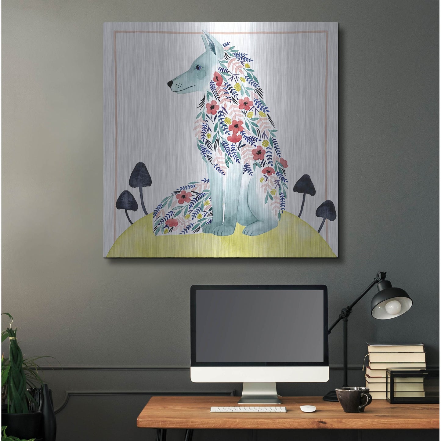 Luxe Metal Art 'Friends of Clementine III' by Grace Popp, Metal Wall Art,36x36