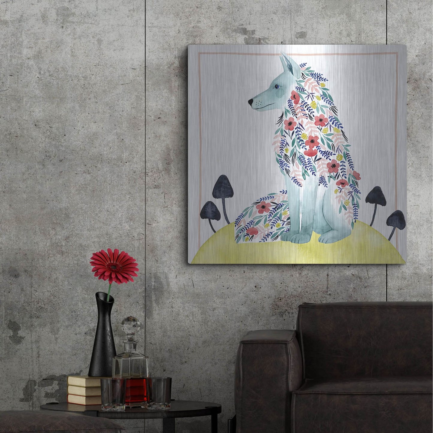 Luxe Metal Art 'Friends of Clementine III' by Grace Popp, Metal Wall Art,36x36