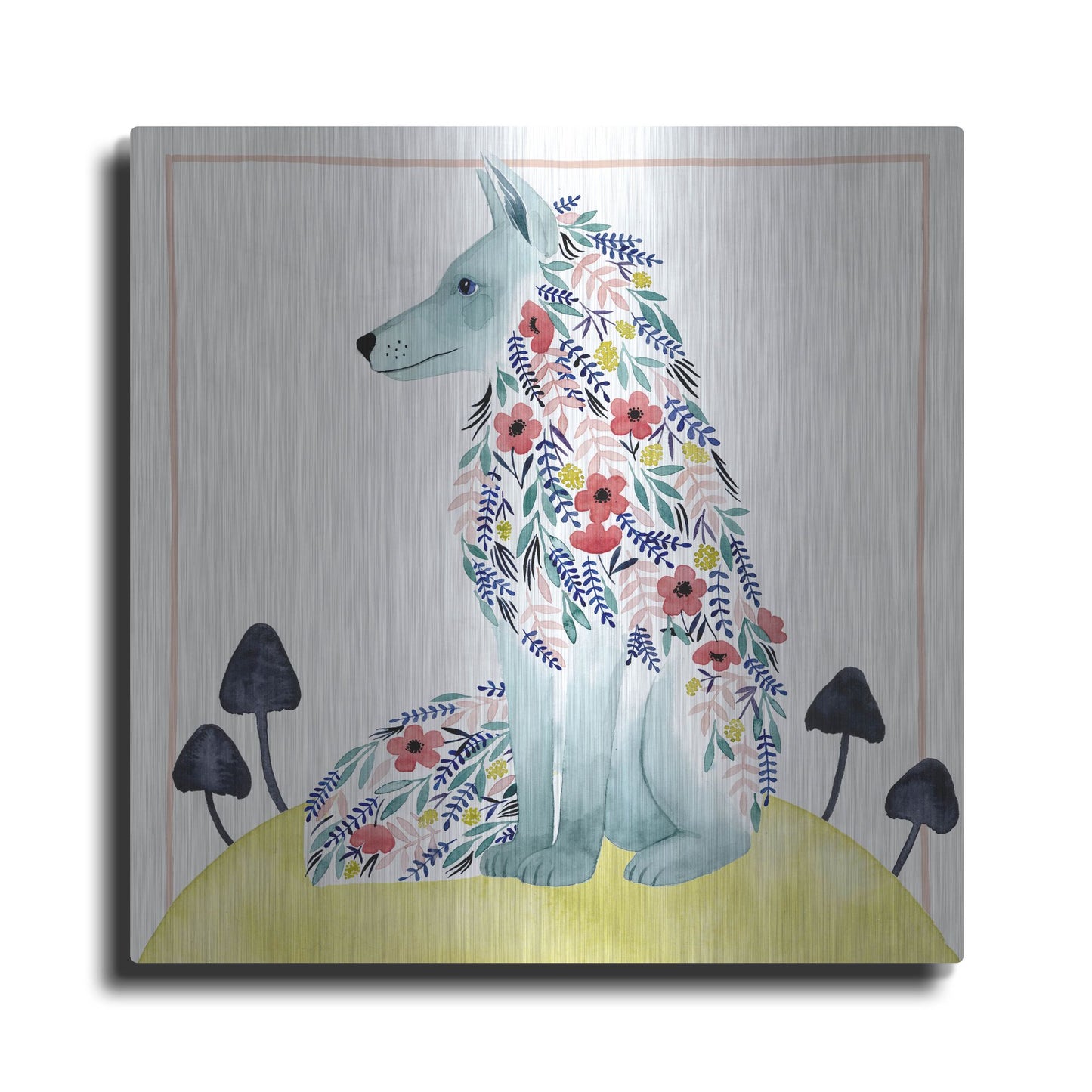 Luxe Metal Art 'Friends of Clementine III' by Grace Popp, Metal Wall Art
