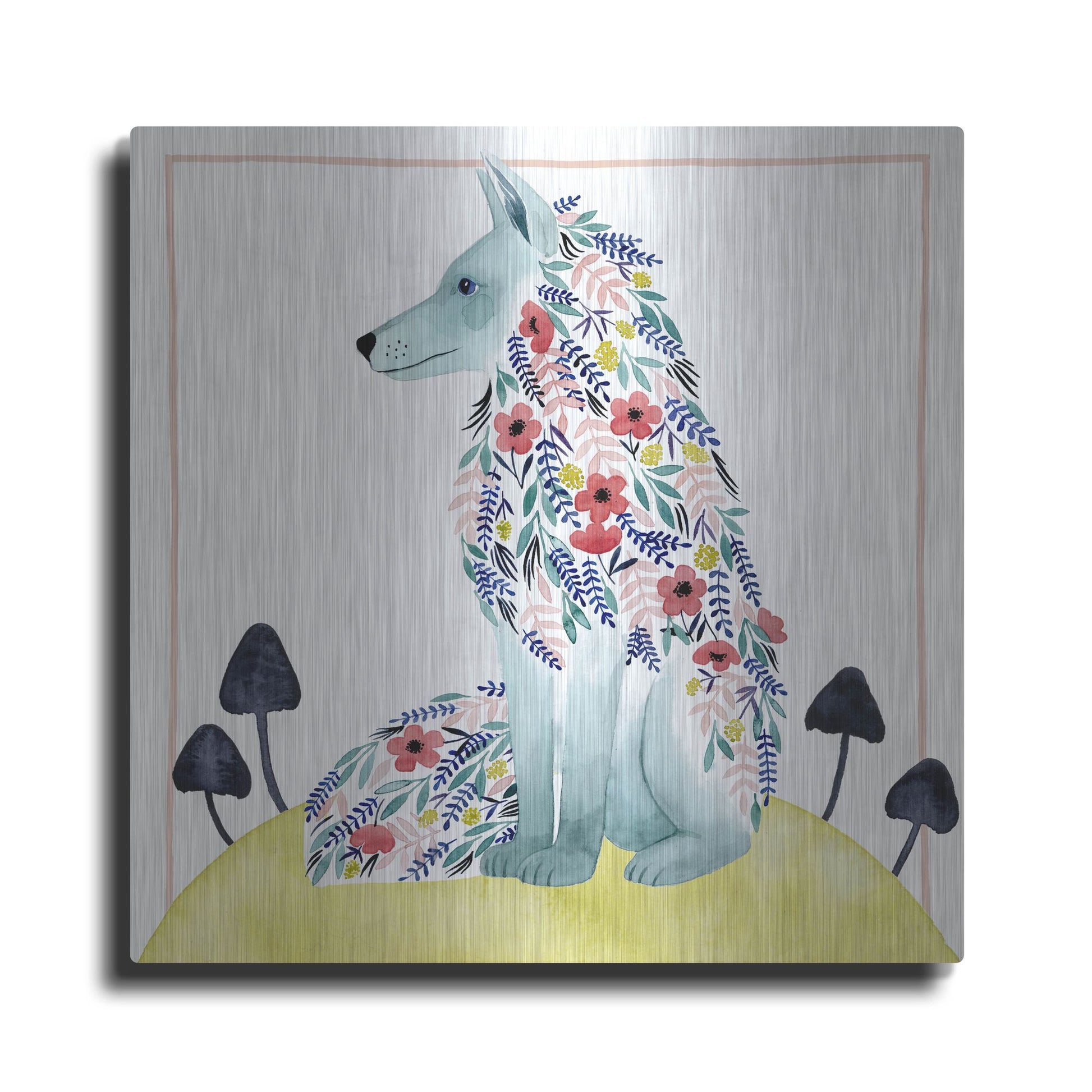 Luxe Metal Art 'Friends of Clementine III' by Grace Popp, Metal Wall Art