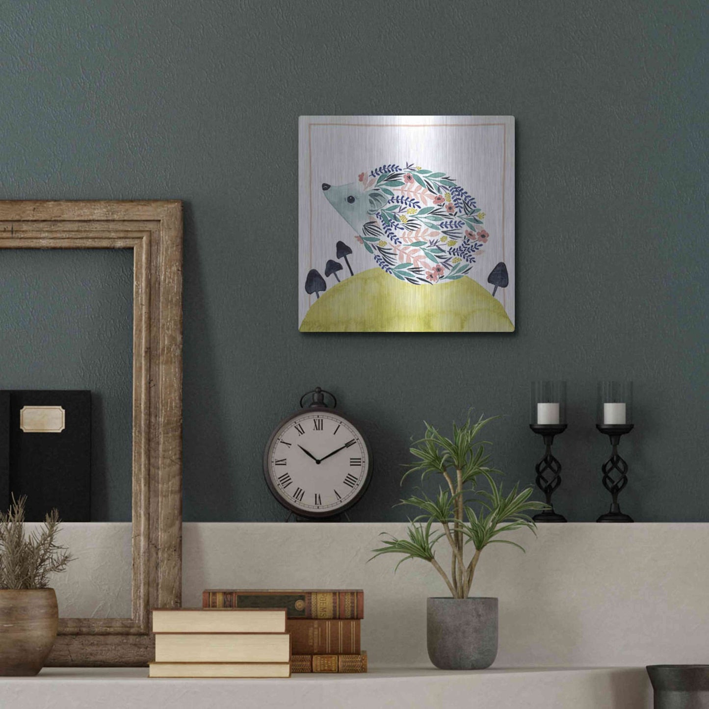 Luxe Metal Art 'Friends of Clementine II' by Grace Popp, Metal Wall Art,12x12