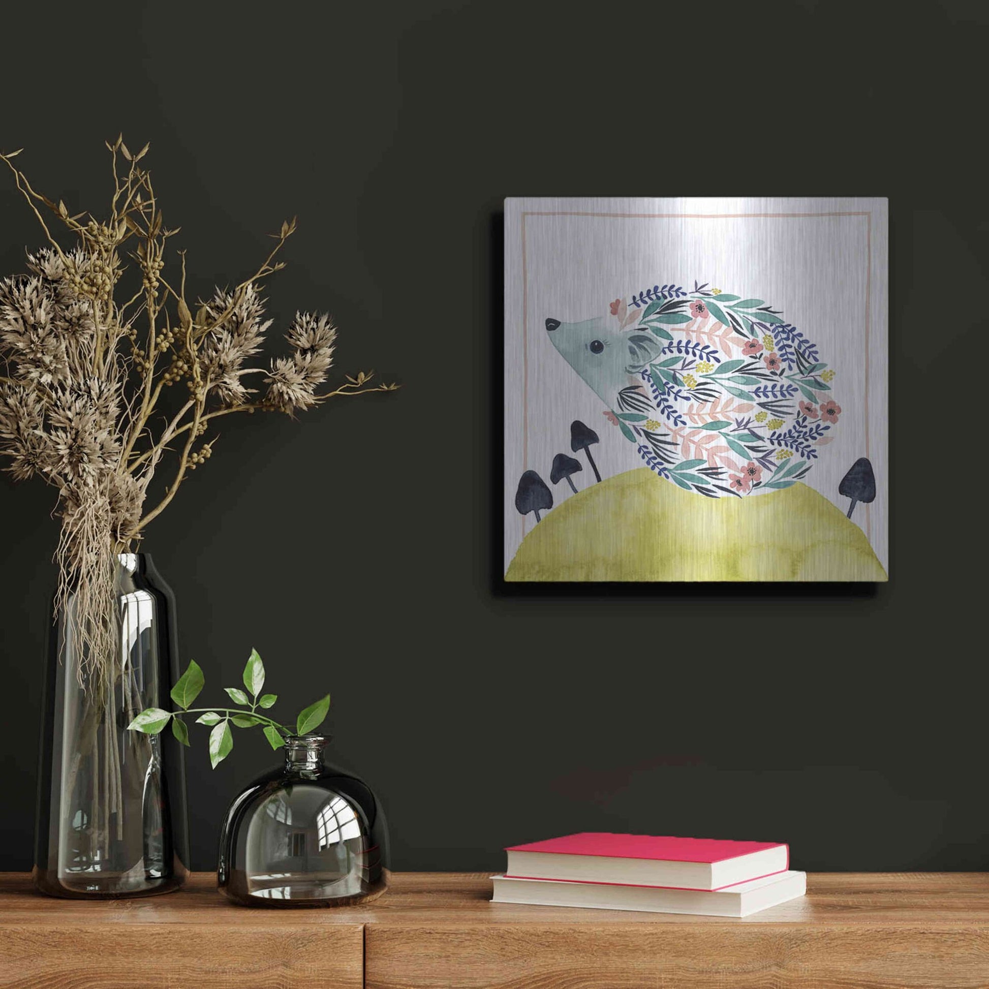 Luxe Metal Art 'Friends of Clementine II' by Grace Popp, Metal Wall Art,12x12