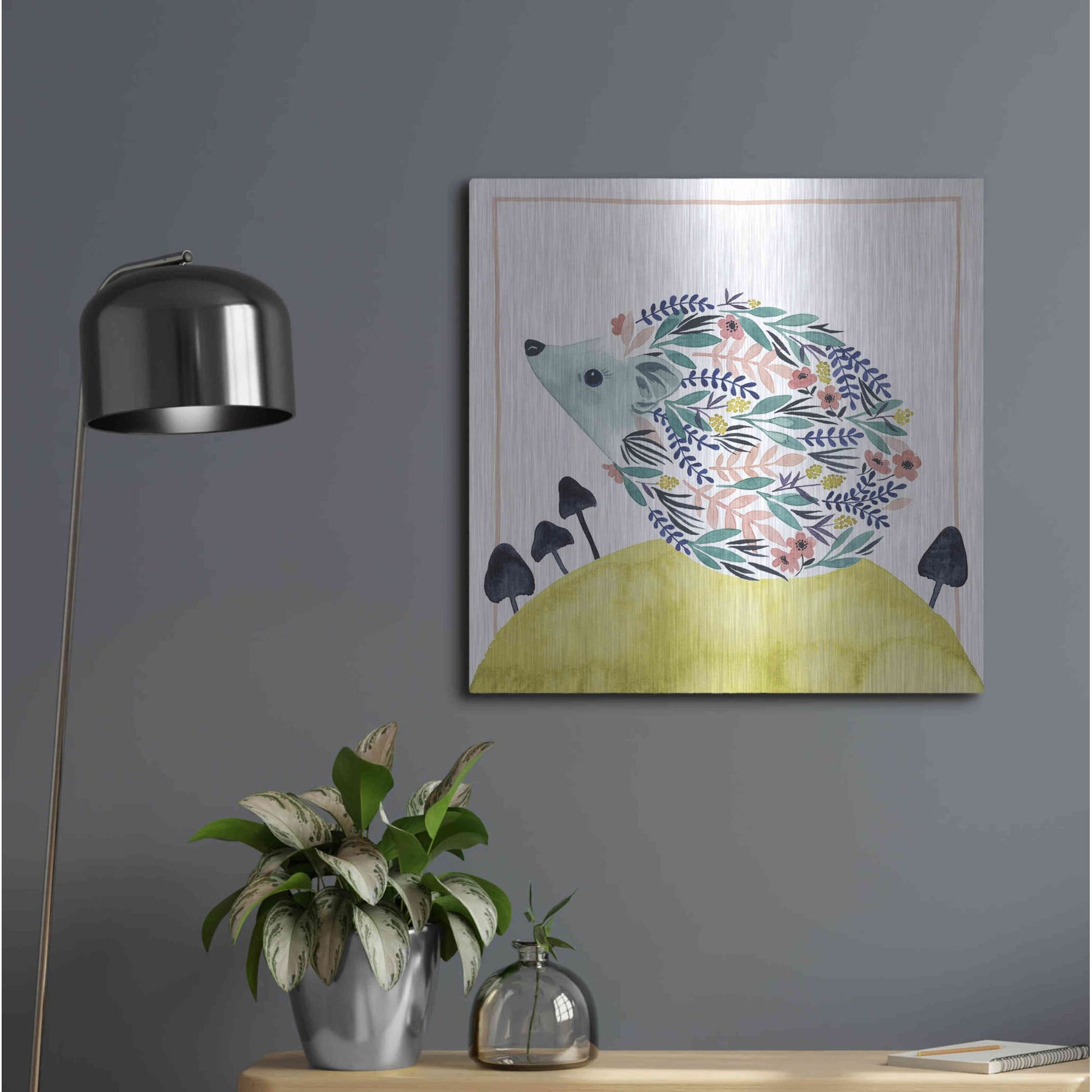 Luxe Metal Art 'Friends of Clementine II' by Grace Popp, Metal Wall Art,24x24