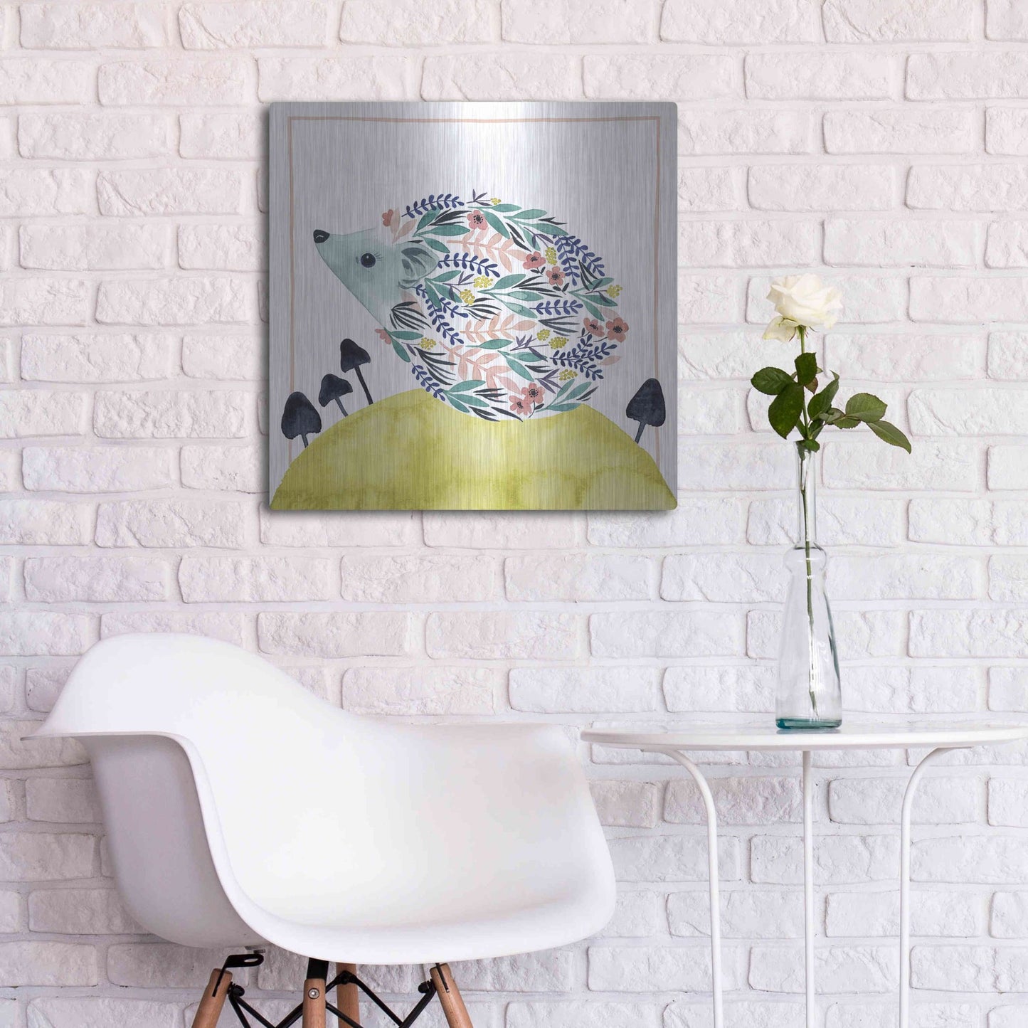 Luxe Metal Art 'Friends of Clementine II' by Grace Popp, Metal Wall Art,24x24