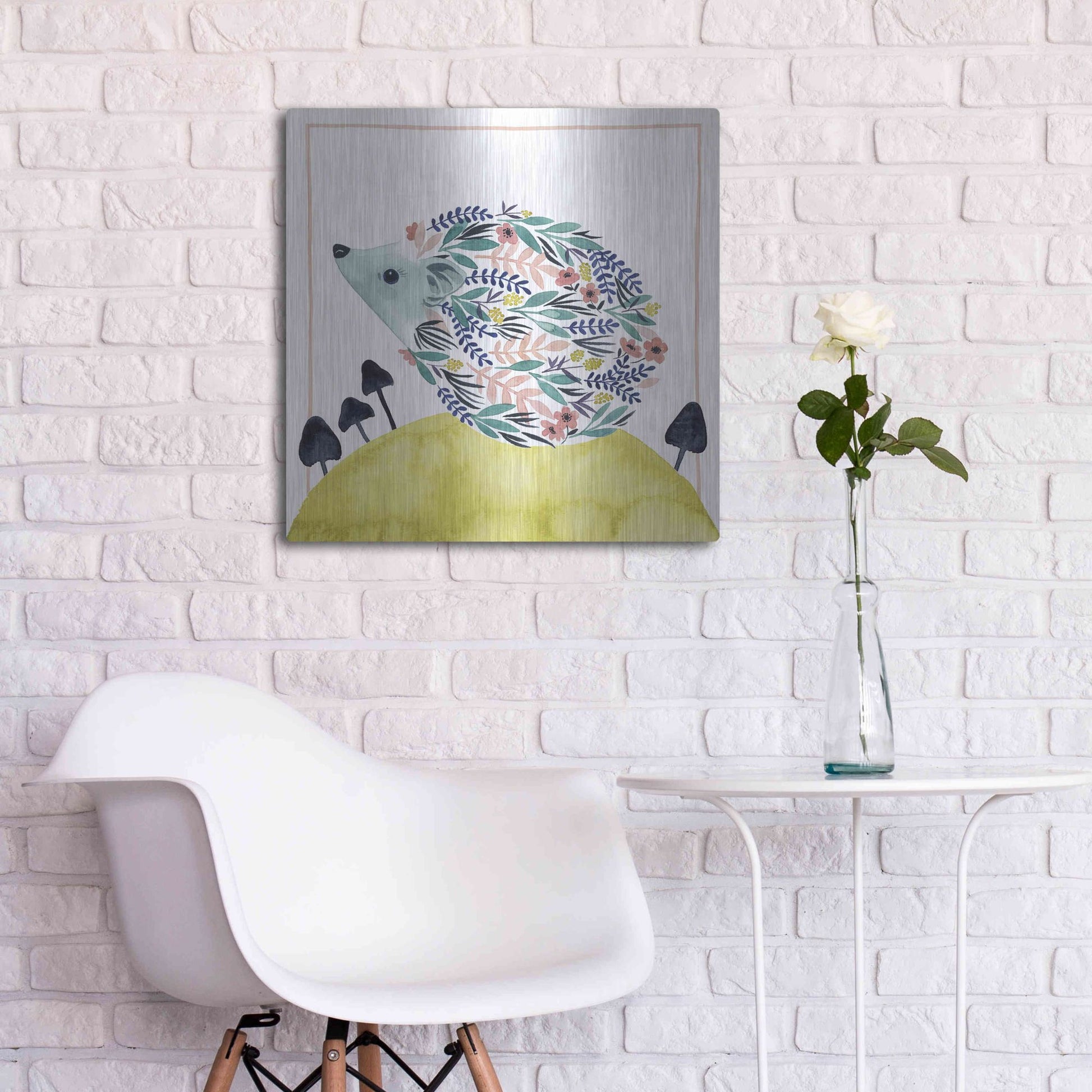Luxe Metal Art 'Friends of Clementine II' by Grace Popp, Metal Wall Art,24x24