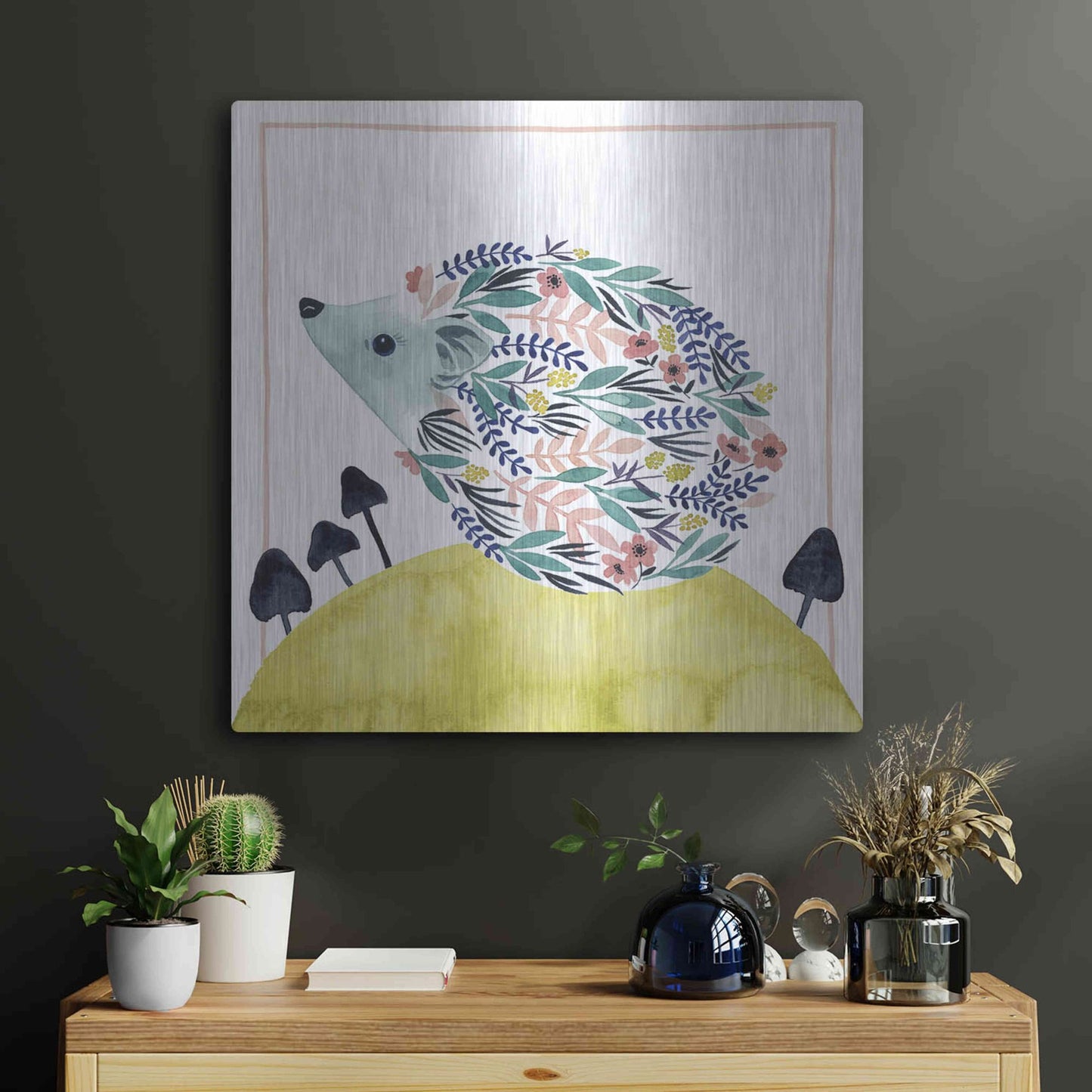 Luxe Metal Art 'Friends of Clementine II' by Grace Popp, Metal Wall Art,24x24