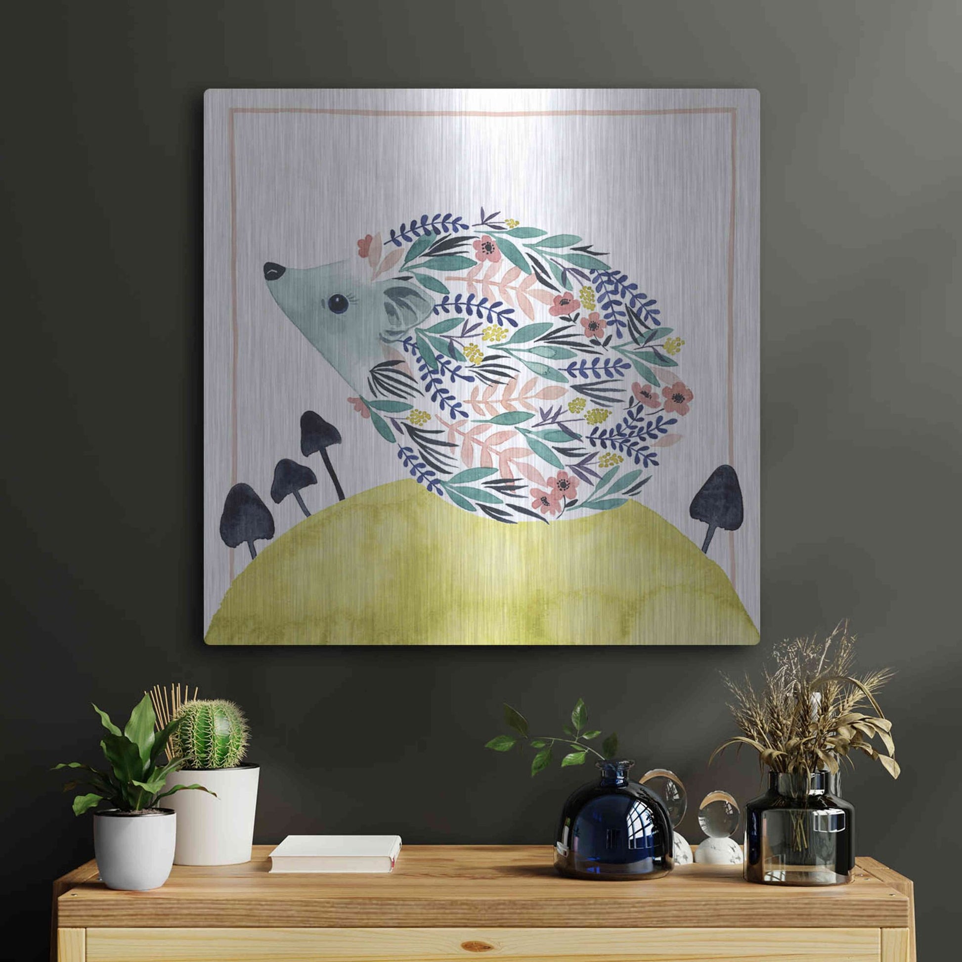 Luxe Metal Art 'Friends of Clementine II' by Grace Popp, Metal Wall Art,24x24