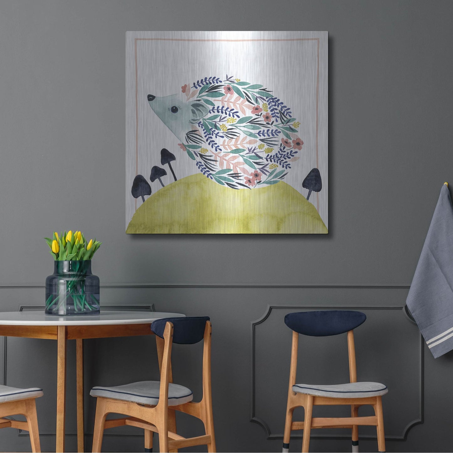 Luxe Metal Art 'Friends of Clementine II' by Grace Popp, Metal Wall Art,36x36