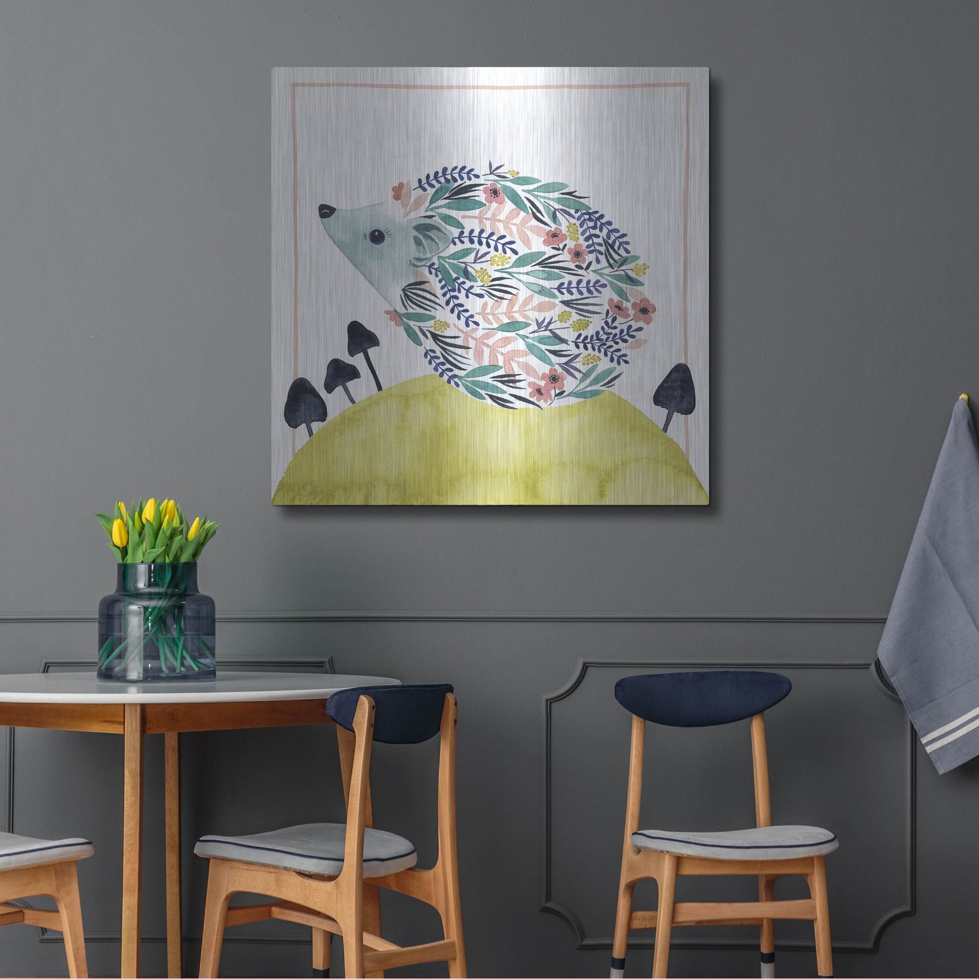 Luxe Metal Art 'Friends of Clementine II' by Grace Popp, Metal Wall Art,36x36