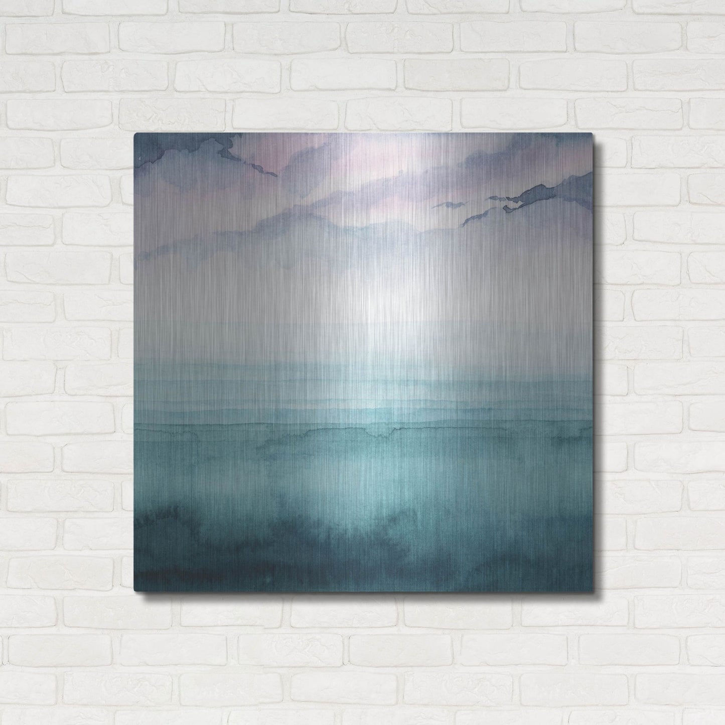 Luxe Metal Art 'Dusk on the Bay II' by Grace Popp, Metal Wall Art,36x36