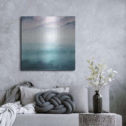 Luxe Metal Art 'Dusk on the Bay II' by Grace Popp, Metal Wall Art,36x36