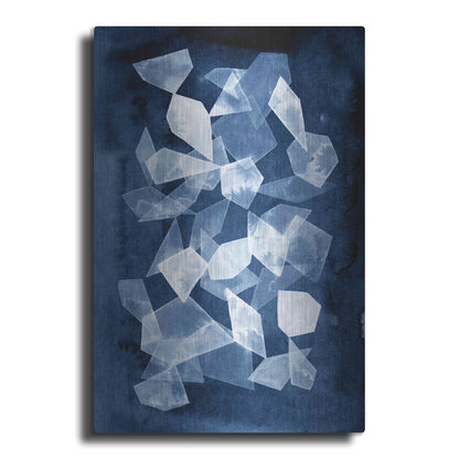 Luxe Metal Art 'Indigo Glass II' by Grace Popp, Metal Wall Art