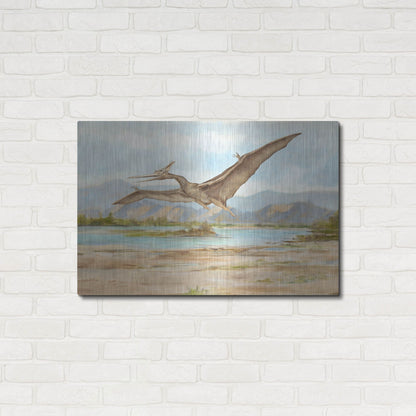 Luxe Metal Art 'Dinosaur Illustration VI' by Ethan Harper, Metal Wall Art,36x24