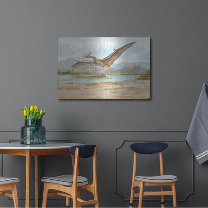 Luxe Metal Art 'Dinosaur Illustration VI' by Ethan Harper, Metal Wall Art,36x24