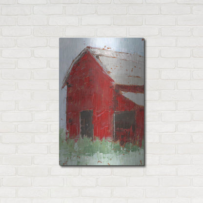 Luxe Metal Art 'Big Red Barn II' by Ethan Harper, Metal Wall Art,24x36