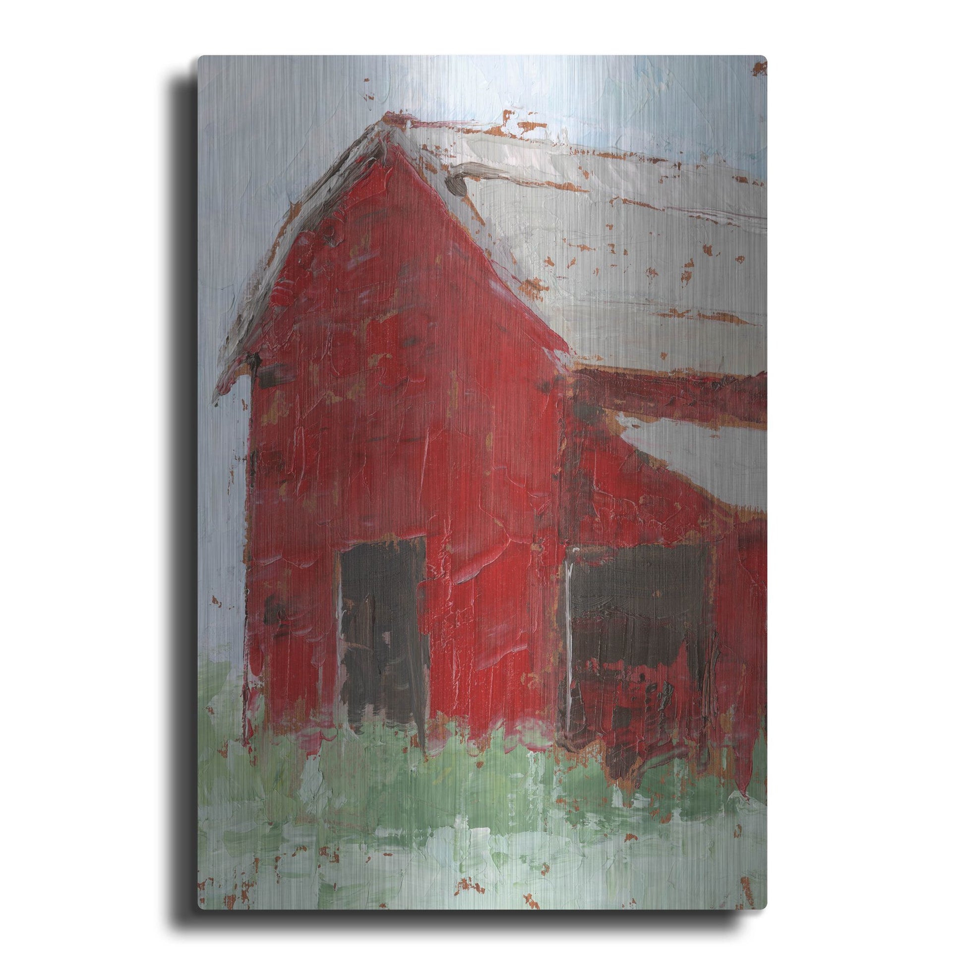 Luxe Metal Art 'Big Red Barn II' by Ethan Harper, Metal Wall Art