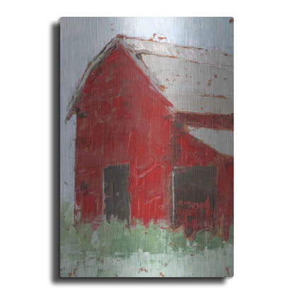 Luxe Metal Art 'Big Red Barn II' by Ethan Harper, Metal Wall Art