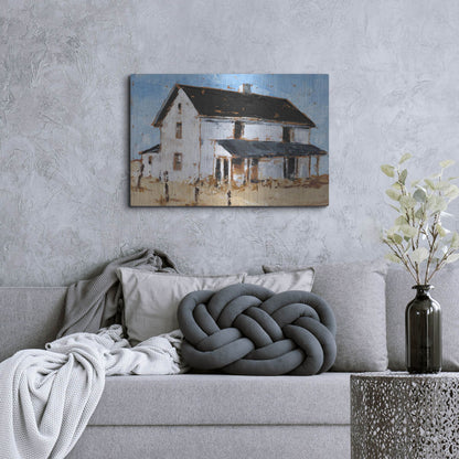 Luxe Metal Art 'Abandoned Farmhouse I' by Ethan Harper, Metal Wall Art,36x24