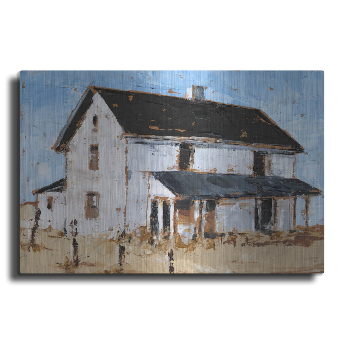 'Abandoned Farmhouse I' by Ethan Harper – Metal Wall Art