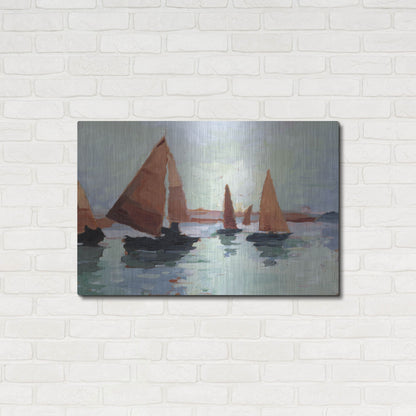 Luxe Metal Art 'Sunset Harbor I' by Ethan Harper, Metal Wall Art,36x24