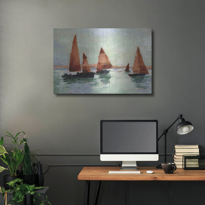 Luxe Metal Art 'Sunset Harbor II' by Ethan Harper, Metal Wall Art,36x24