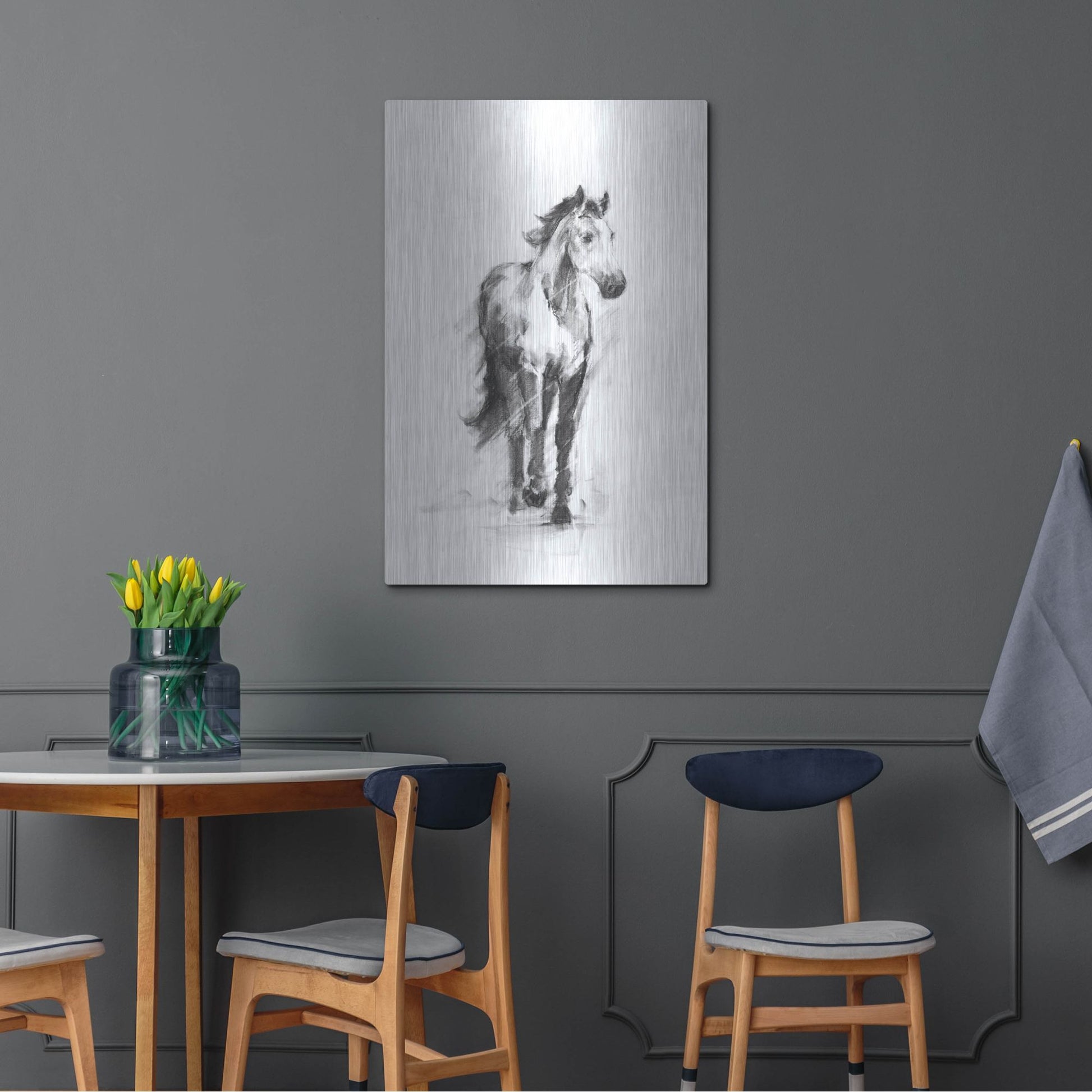 Luxe Metal Art 'Dynamic Equestrian II' by Ethan Harper, Metal Wall Art,24x36