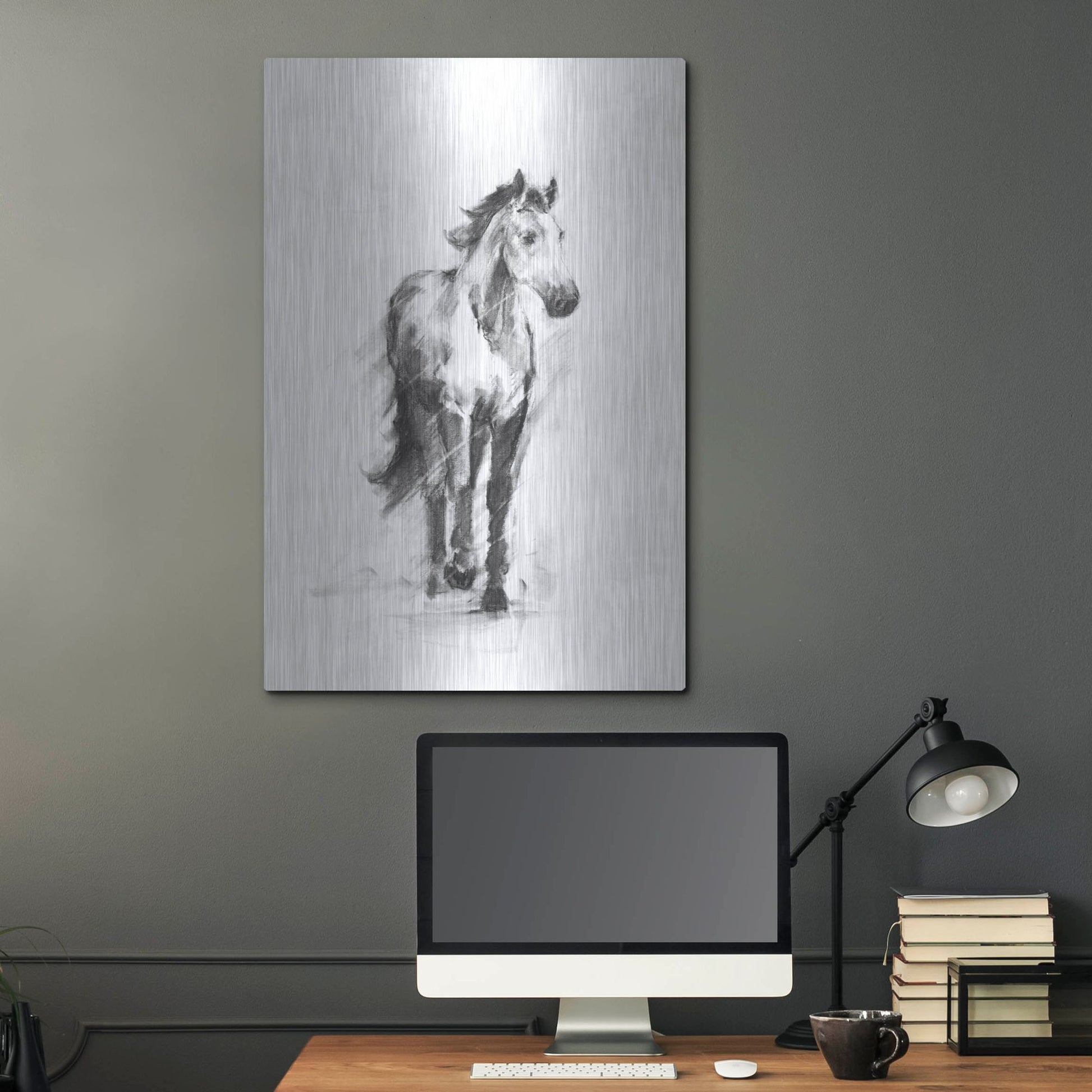 Luxe Metal Art 'Dynamic Equestrian II' by Ethan Harper, Metal Wall Art,24x36