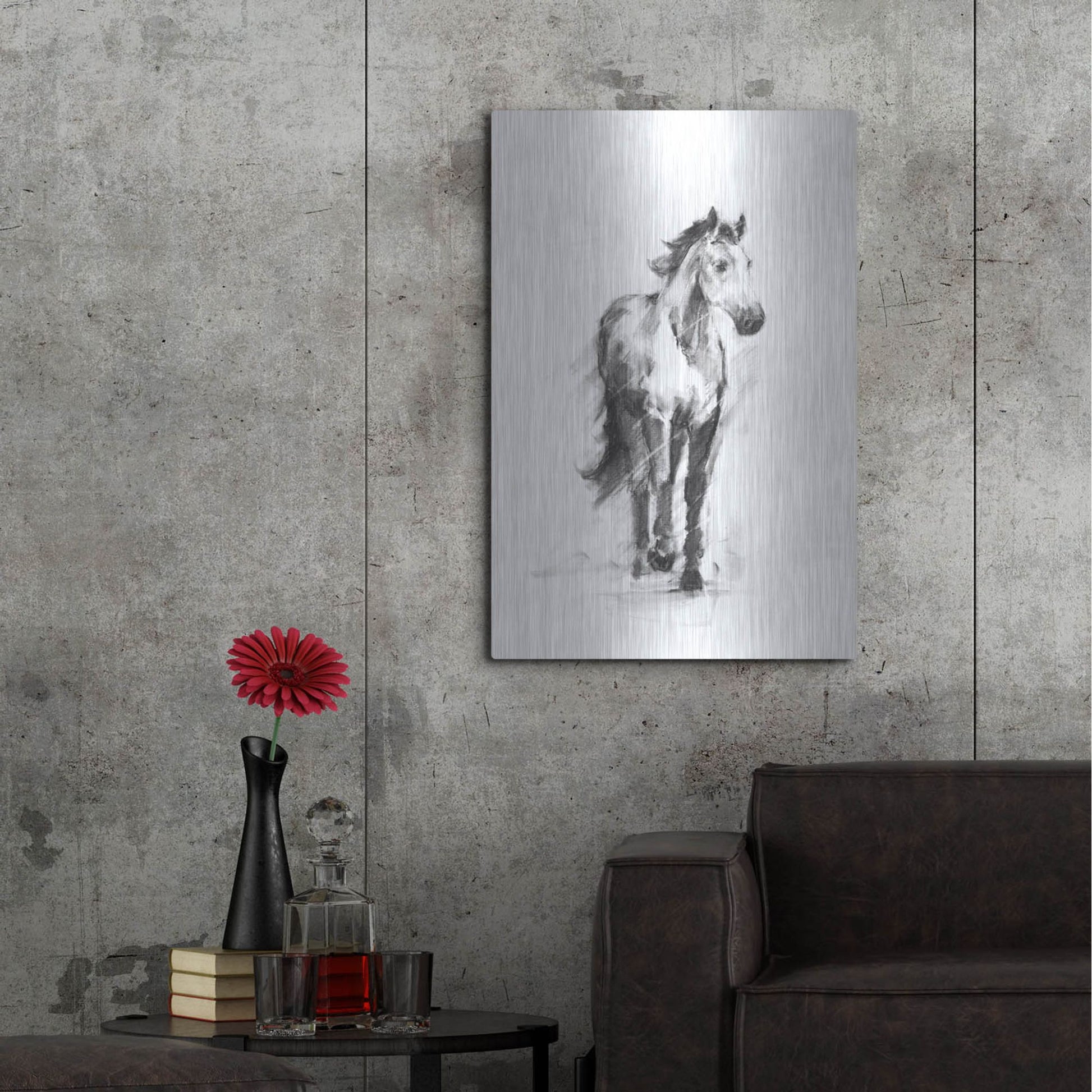 Luxe Metal Art 'Dynamic Equestrian II' by Ethan Harper, Metal Wall Art,24x36