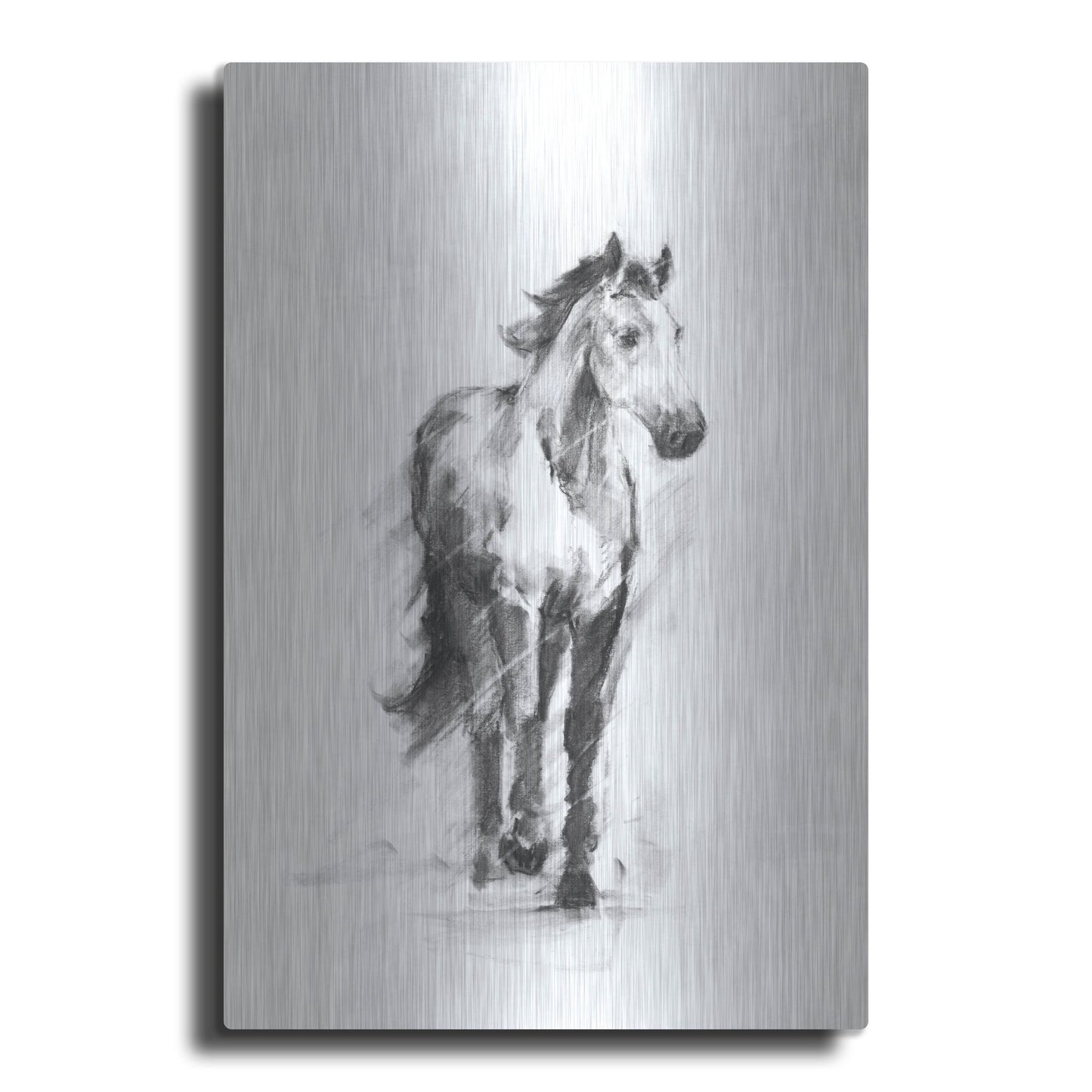 Luxe Metal Art 'Dynamic Equestrian II' by Ethan Harper, Metal Wall Art