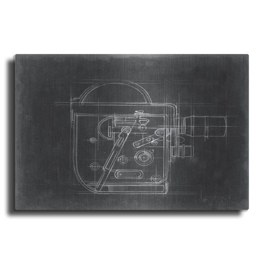 Luxe Metal Art 'Camera Blueprints III' by Ethan Harper, Metal Wall Art