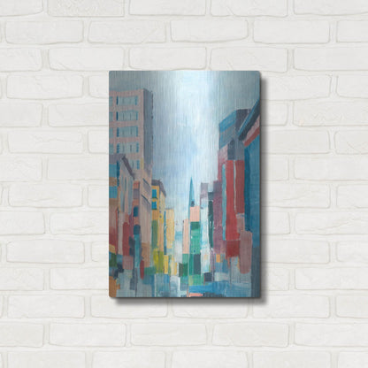 Luxe Metal Art 'Uptown Contemporary I' by Ethan Harper, Metal Wall Art,16x24