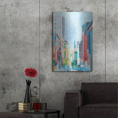 Luxe Metal Art 'Uptown Contemporary I' by Ethan Harper, Metal Wall Art,24x36