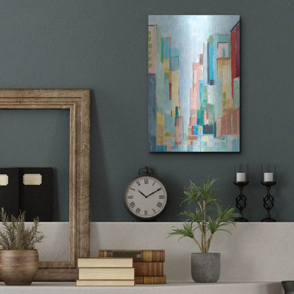 Luxe Metal Art 'Uptown Contemporary II' by Ethan Harper, Metal Wall Art,12x16