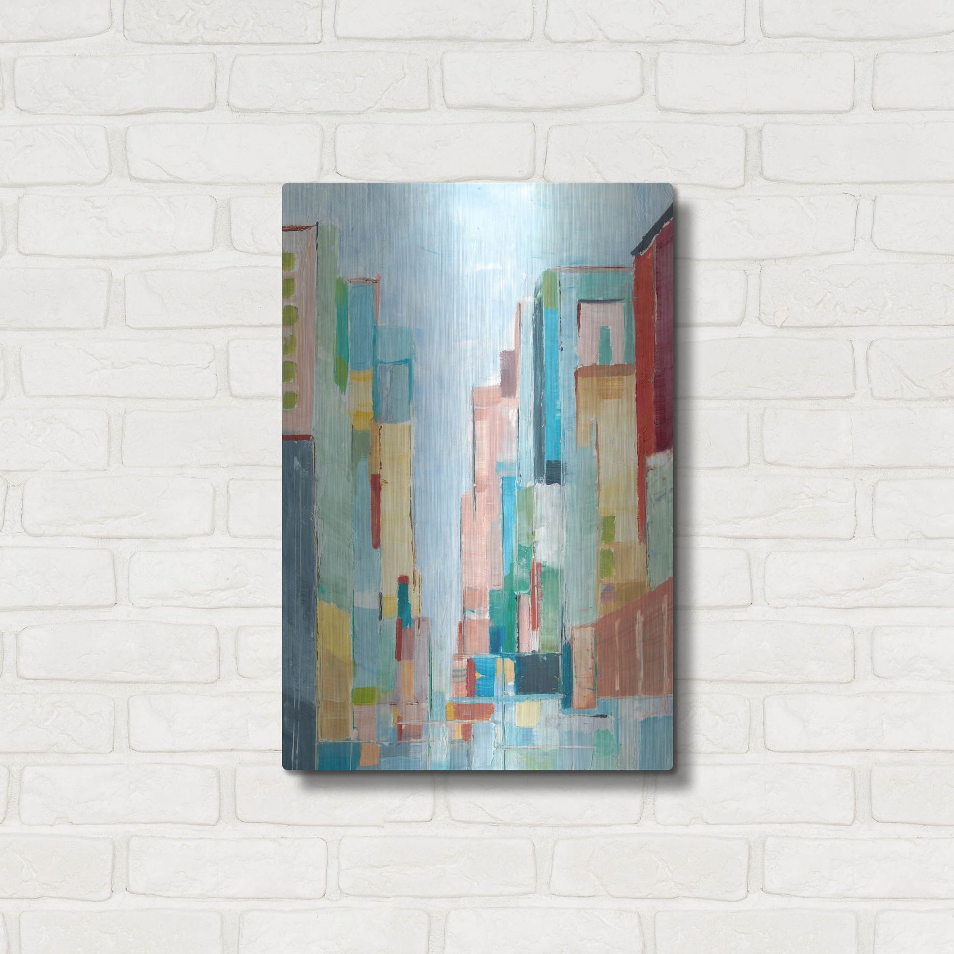 Luxe Metal Art 'Uptown Contemporary II' by Ethan Harper, Metal Wall Art,16x24