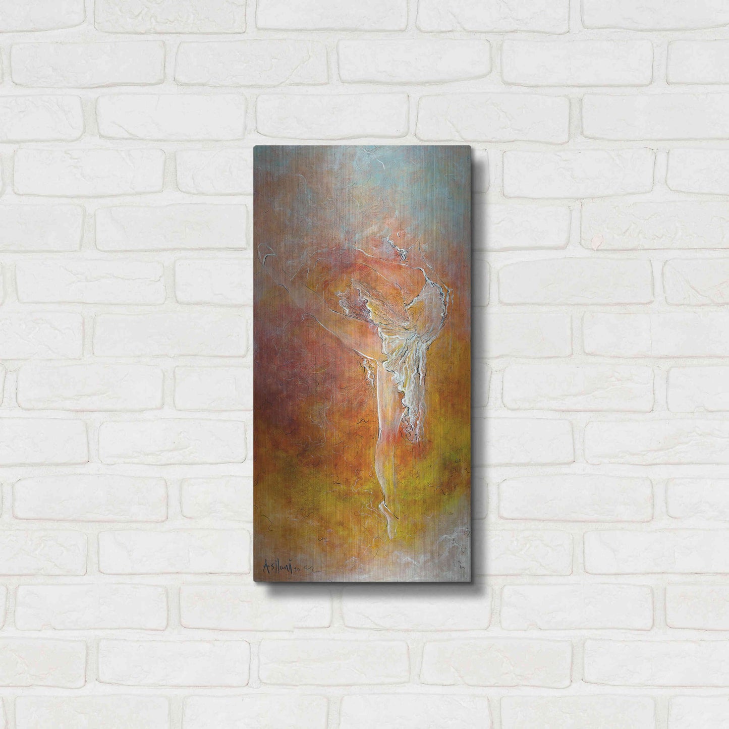 Luxe Metal Art 'Dance Course' by Samedin Asllani, Metal Wall Art,12x24