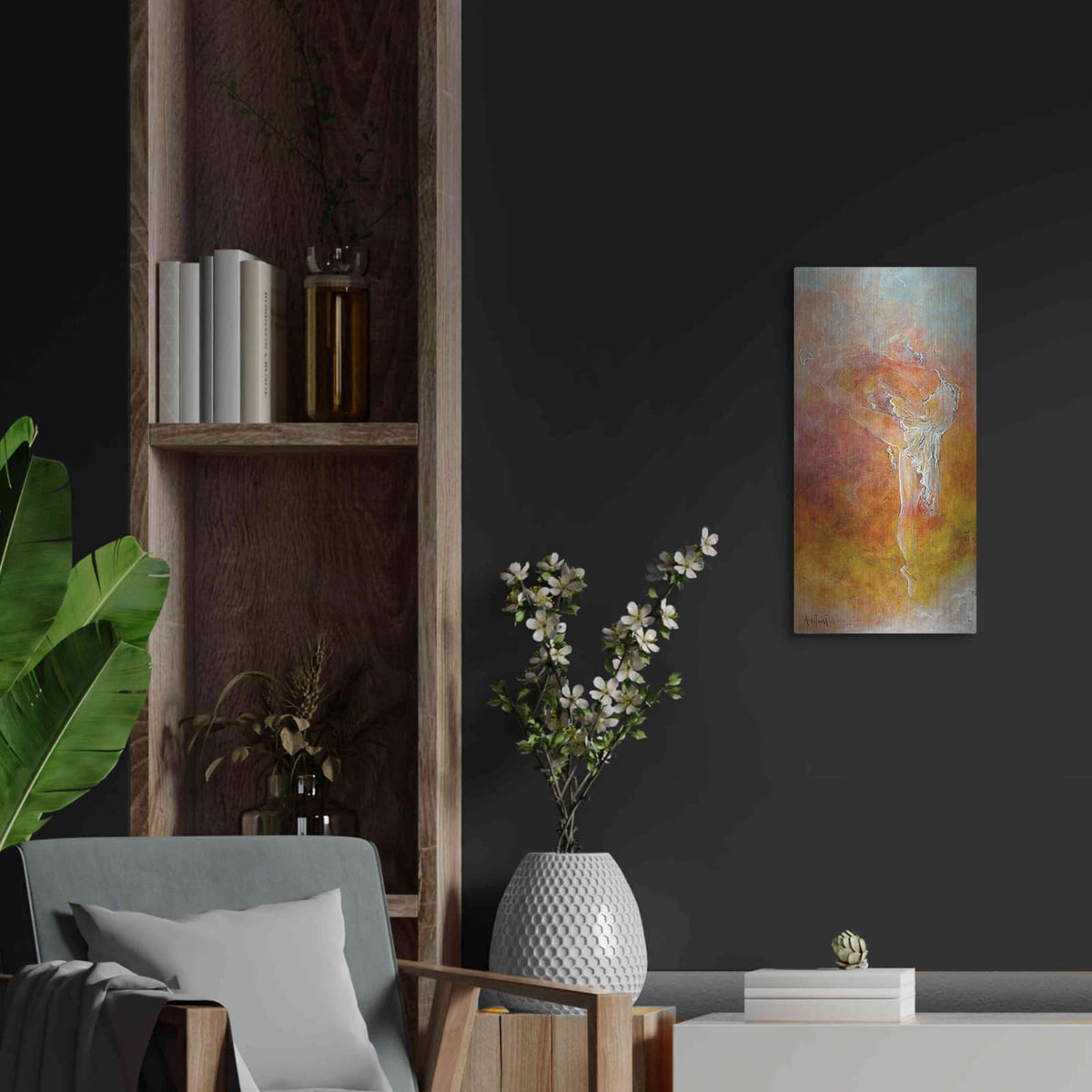 'Dance Course' by Samedin Asllani – Metal Wall Art, 12x24 room view