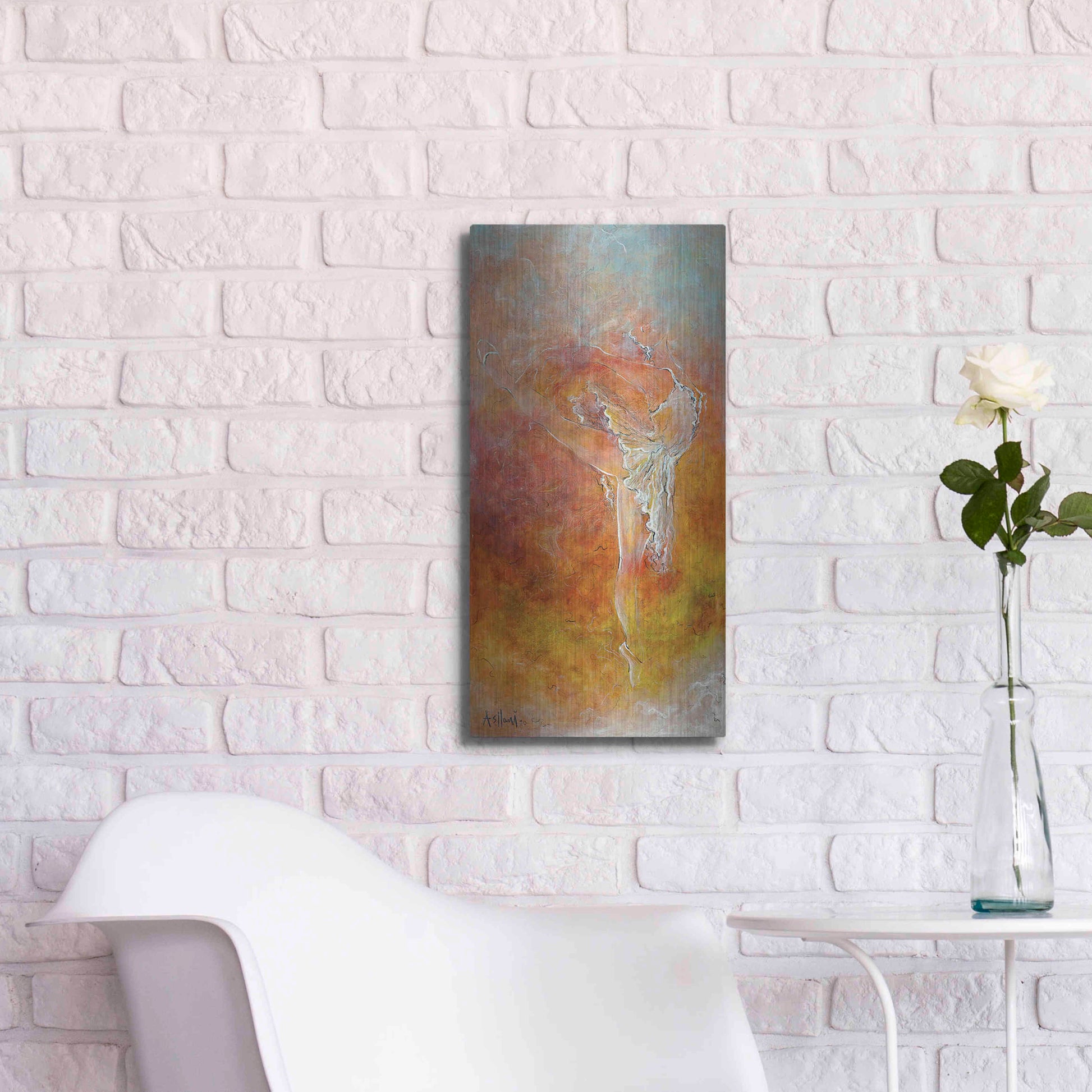 Luxe Metal Art 'Dance Course' by Samedin Asllani, Metal Wall Art,12x24