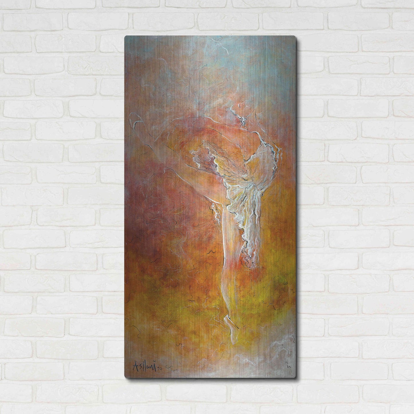 Luxe Metal Art 'Dance Course' by Samedin Asllani, Metal Wall Art,24x48