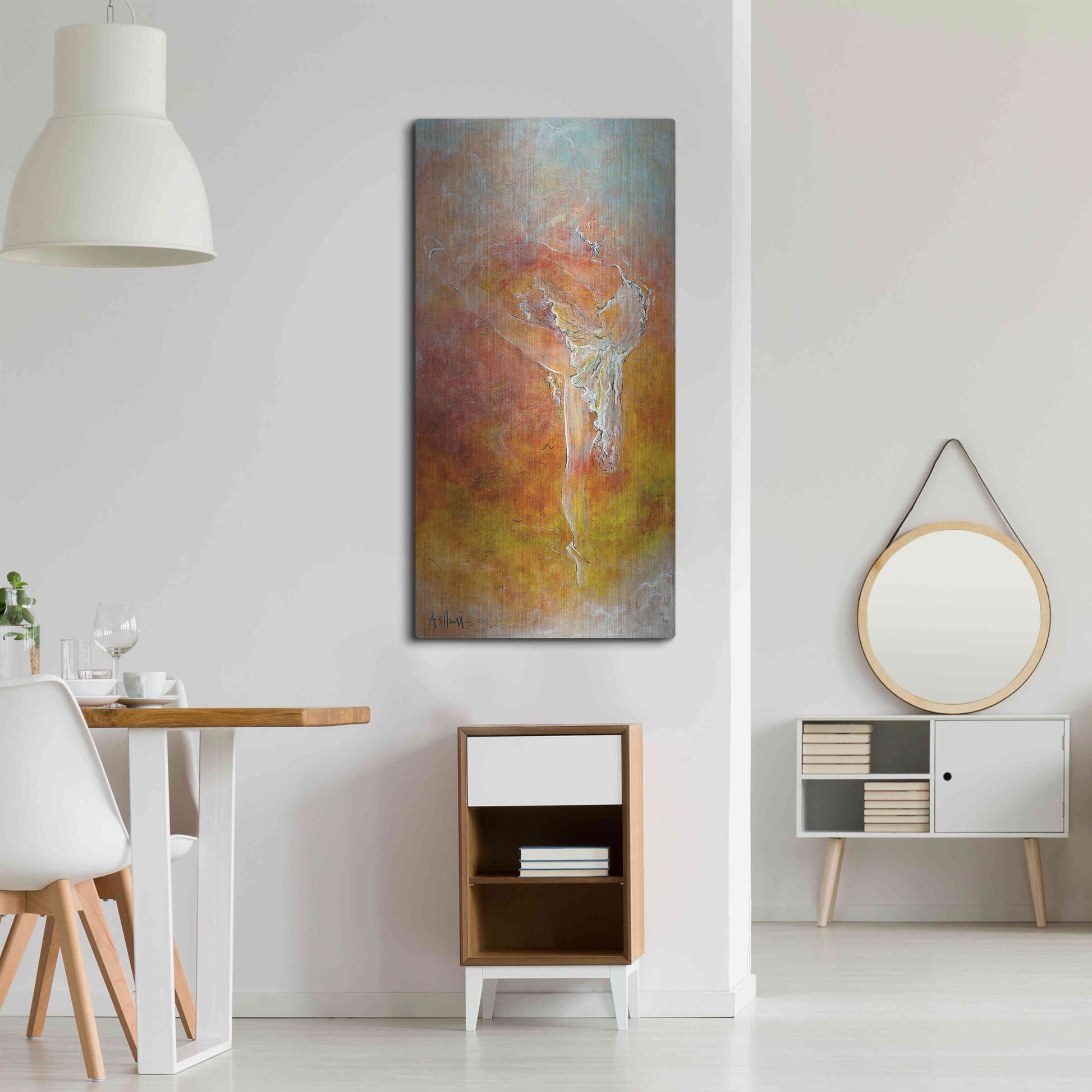 Luxe Metal Art 'Dance Course' by Samedin Asllani, Metal Wall Art,24x48