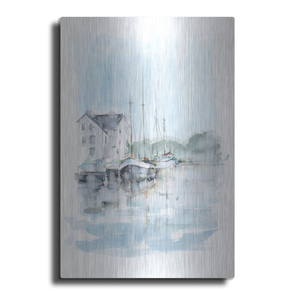 Luxe Metal Art 'New England Port I' by Ethan Harper, Metal Wall Art