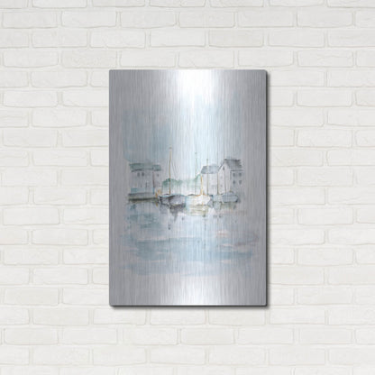 Luxe Metal Art 'New England Port II' by Ethan Harper, Metal Wall Art,24x36