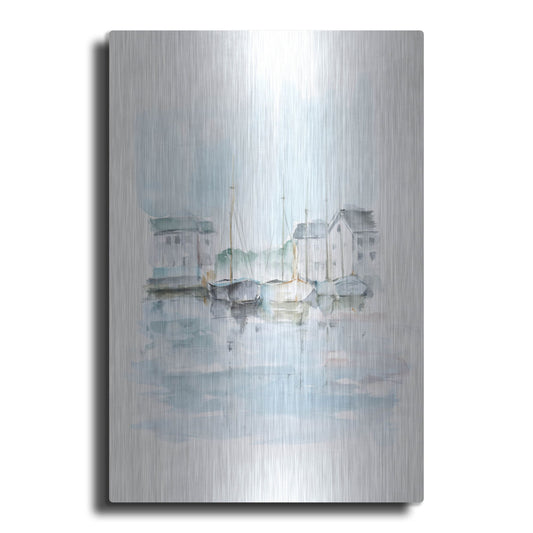 Luxe Metal Art 'New England Port II' by Ethan Harper, Metal Wall Art