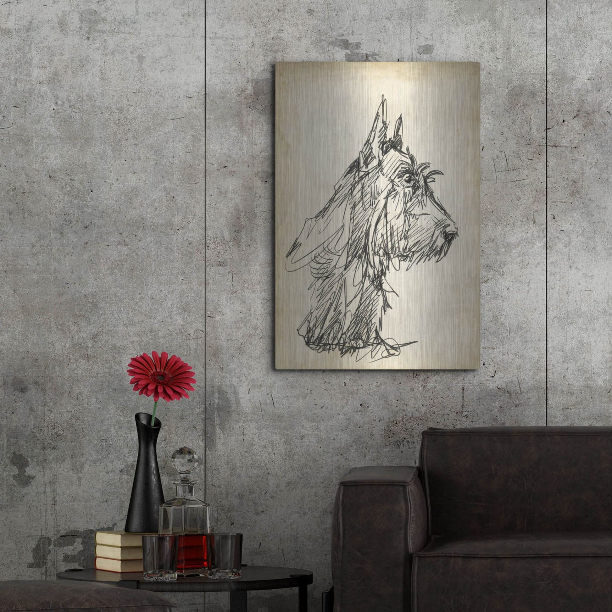 Luxe Metal Art 'Breed Studies I' by Ethan Harper, Metal Wall Art,24x36