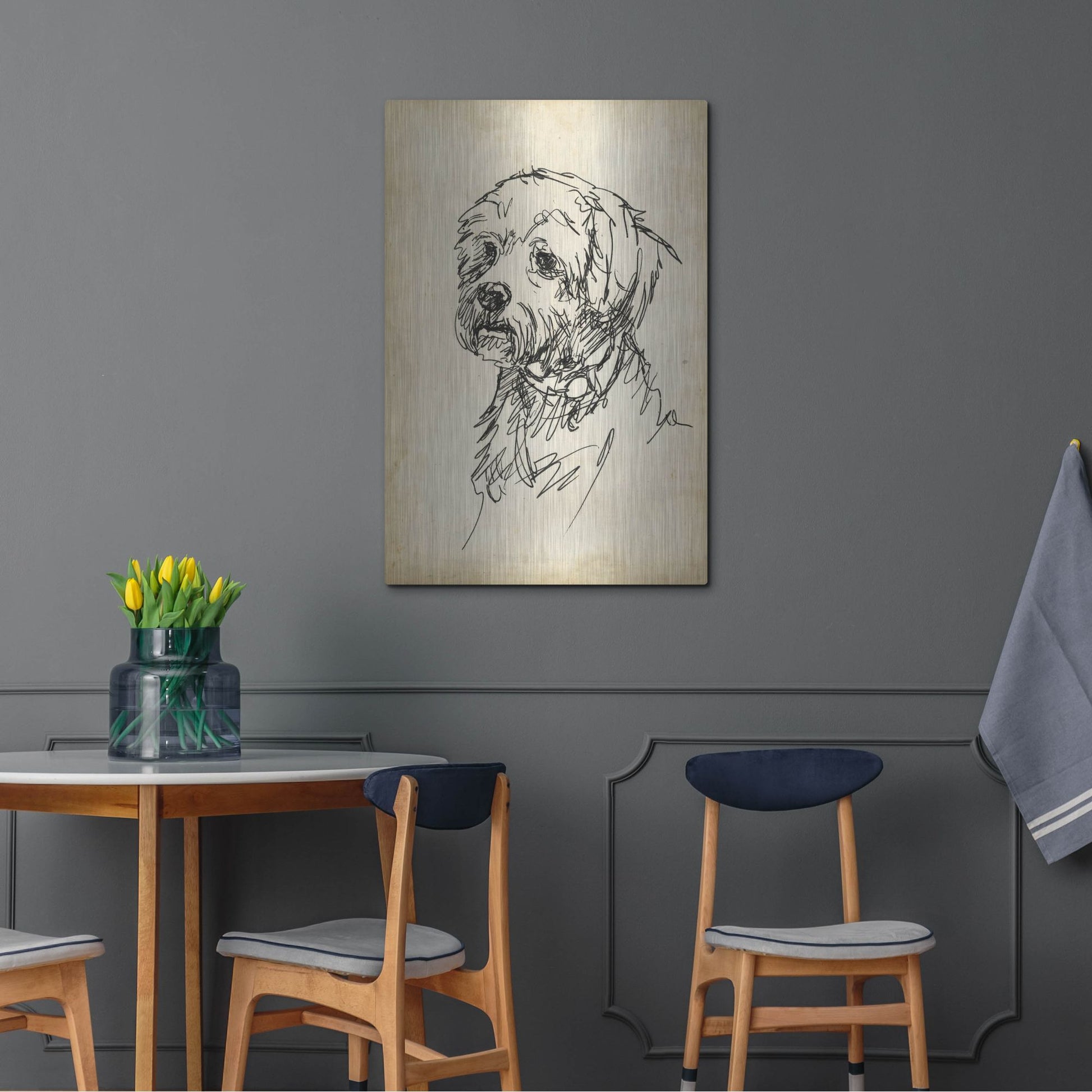 Luxe Metal Art 'Breed Studies III' by Ethan Harper, Metal Wall Art,24x36