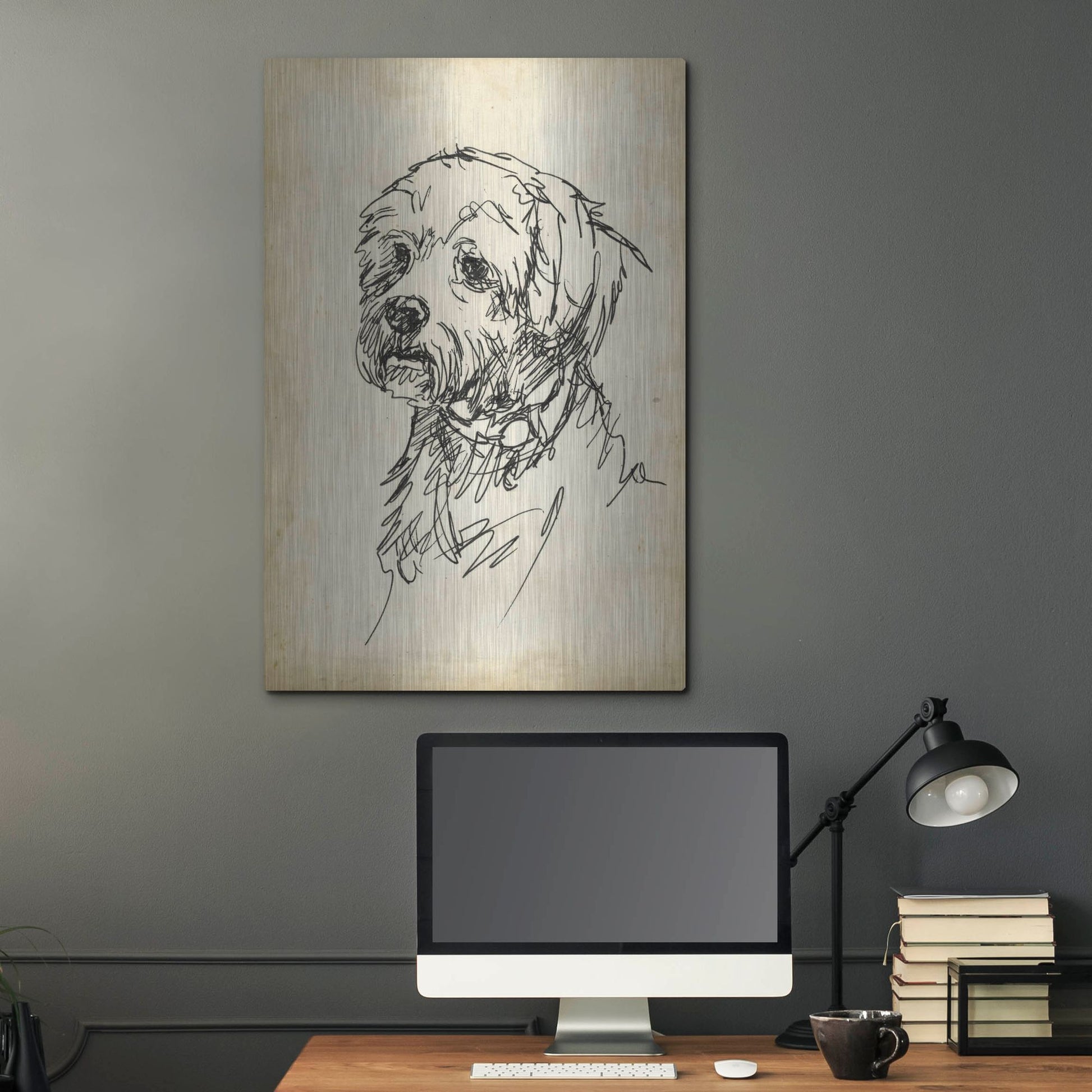 Luxe Metal Art 'Breed Studies III' by Ethan Harper, Metal Wall Art,24x36