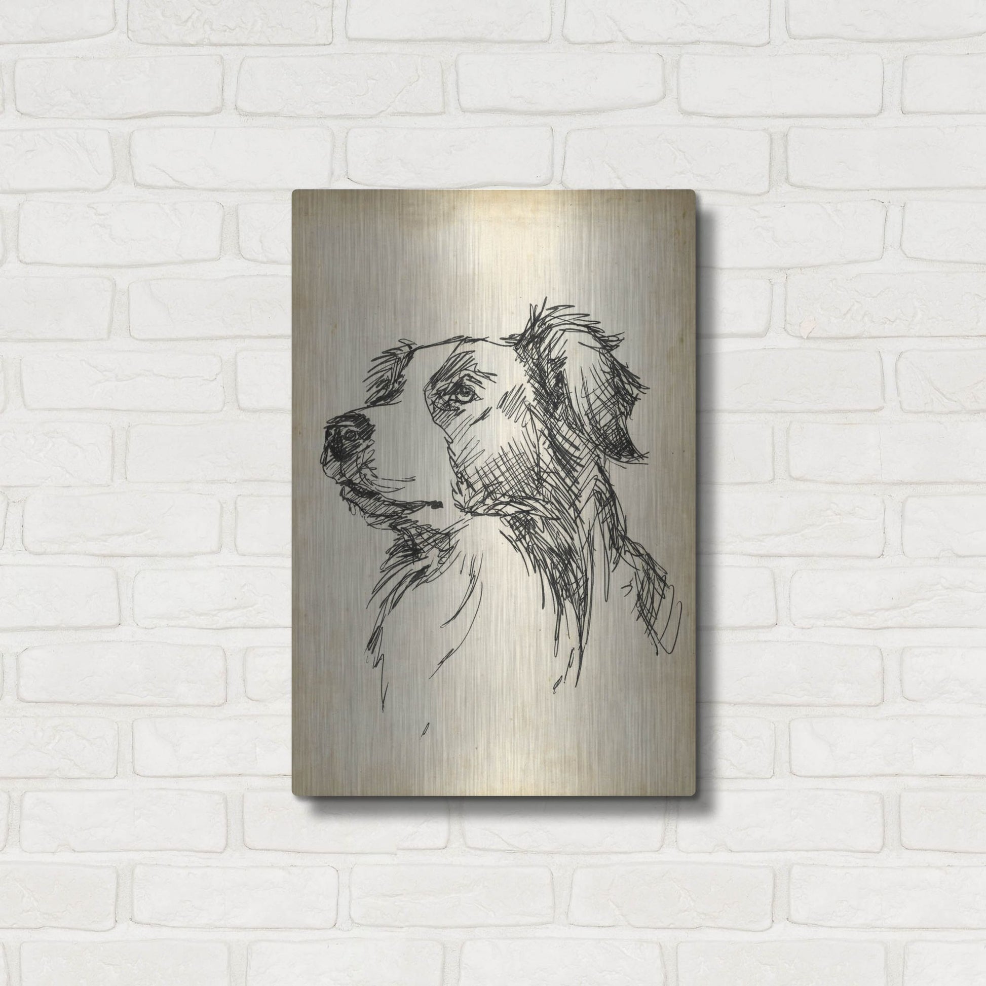 Luxe Metal Art 'Breed Studies IX' by Ethan Harper, Metal Wall Art,16x24