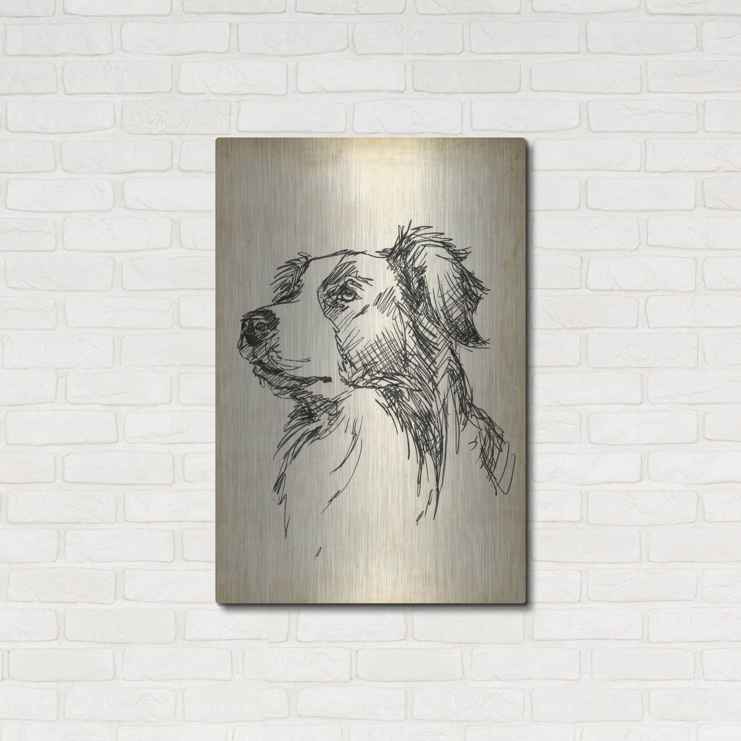 Luxe Metal Art 'Breed Studies IX' by Ethan Harper, Metal Wall Art,24x36