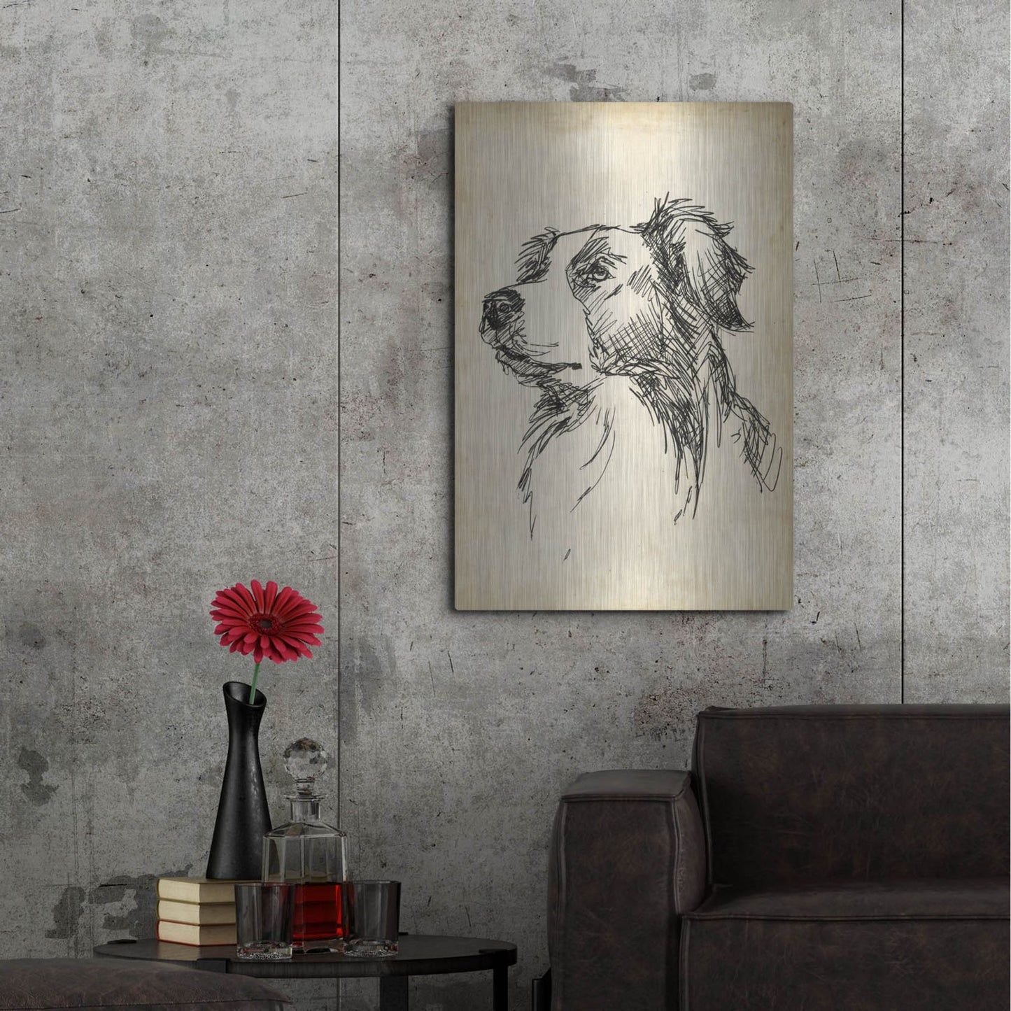 Luxe Metal Art 'Breed Studies IX' by Ethan Harper, Metal Wall Art,24x36